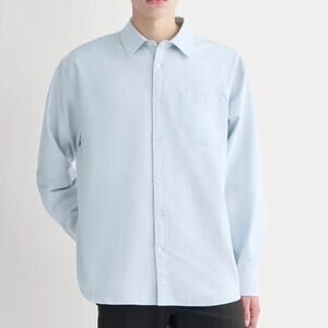 Everlane Men's Oversized Oxford Shirt Light Blue Size Large NWT